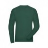 Men's BIO Stretch-Longsleeve Work - SOLID - T-shirt organic roboczy z elastanem długi rękaw męski JN1804 - dark-green