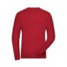 Men's BIO Stretch-Longsleeve Work - SOLID - T-shirt organic roboczy z elastanem długi rękaw męski JN1804 - red