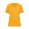 Ladies' BIO Workwear T-Shirt - SOLID - T-shirt organic roboczy damski JN1807 - gold-yellow