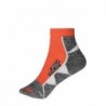 Sport Sneaker Socks Sportowe skarpety stopki JN214 - bright-orange/white