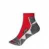 Sport Sneaker Socks Sportowe skarpety stopki JN214 - red/white