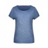 Ladies' Slub-T T-shirt damski  organic w stylu vintage 8015 - denim