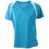 Ladies' Running-T T-shirt do biegania damski JN396 - turquoise/white