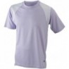 Men's Running-T T-shirt do biegania męski JN397 - lilac/white