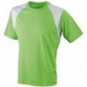 Running-T Junior T-shirt do biegania dziecięcy JN397K - lime-green/white