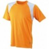 Running-T Junior T-shirt do biegania dziecięcy JN397K - orange/white