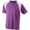 Running-T Junior T-shirt do biegania dziecięcy JN397K - purple/white