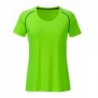 Ladies' Sports T-Shirt T-shirt sportowy damski JN495 - bright-green/black