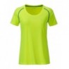Ladies' Sports T-Shirt T-shirt sportowy damski JN495 - bright-yellow/bright-blue