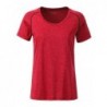 Ladies' Sports T-Shirt T-shirt sportowy damski JN495 - red-melange