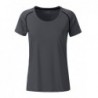 Ladies' Sports T-Shirt T-shirt sportowy damski JN495 - titan/black