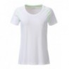Ladies' Sports T-Shirt T-shirt sportowy damski JN495 - white/bright-green