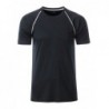 Men's Sports T-Shirt T-shirt sportowy męski JN496 - black/white